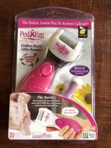 Ped Egg Power Cordless Electric Callus Remover w/ Bonus Smoothing Head New Pink - £12.29 GBP