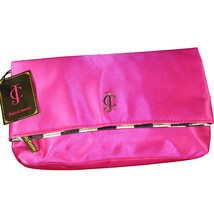 Juicy Couture Fuchsia Pink Satin Clutch Bag Purse -READ READ READ DESCRI... - $19.99