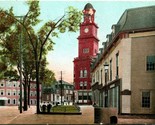 Vtg Postcard c 1908 Biddeford ME City Square Undiv. Unused - £6.97 GBP