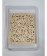 Stampin Up Soft Swirls Rubber Wood Stamp Crafts Scrapbooking Teacher  - $12.53