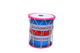 Baby Plastic doori Dholak musical instrument colour multi 8 inch dholki ... - £46.39 GBP