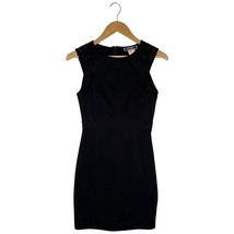 Nikibiki Womens Small Career Dress Sheath Sleeveless Round Neck LBD Black - $19.79