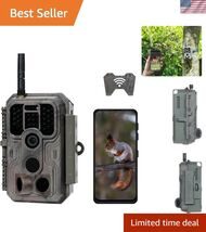 P200 Trail Camera WiFi Bluetooth, Game Camera with 48MP 1296p, 100ft Nig... - $81.10