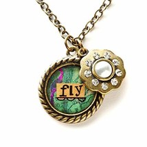 Kelly Rae Roberts Fly Charm Necklace - £11.82 GBP