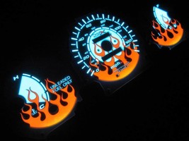 For 96-00 Honda Civic DX Automatic AT Transmission Flamed White Face Glow Gauges - $39.59