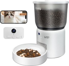 Automatic Cat Feeder with Camera, Smart Auto Dry Pet Food Dispenser with... - $1,061.54 MXN