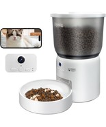 Automatic Cat Feeder with Camera, Smart Auto Dry Pet Food Dispenser with... - $1,052.89 MXN