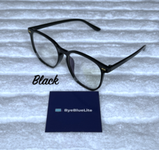 Retro Blue Light Glasses Black Color Blocking by ByeBlueLite! - $11.99
