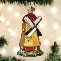 Old World Christmas Windmill More Than Just A Building Glass Xmas Ornament 20109 - £20.61 GBP