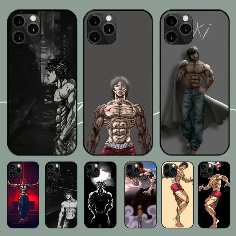 Anime Baki the Grappler Phone Case For iPhone 11 12 Mini 13 14 PRO XS MAX X XR - £9.78 GBP