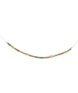 Vintage Boho Beaded Handmade Choker Hippie Necklace Womens Costume Jewelry - $19.40