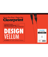 Clearprint 10001416 16 lbs. 11&quot; x 17&quot; Vellum Paper - Trans WHT (50/Pad) New - £30.80 GBP