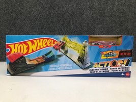 Hot Wheels Electric Tower Play Set Tower Jump Mattel Exclusive Car New in Box - £10.50 GBP
