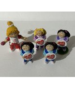 Vintage 1984 Cabbage Patch Kids Mini Dolls I Love You Lot of 5 Rare 3” PVC - £13.86 GBP