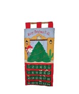 Cowboy Santa Advent Calendar SW Mission Wall Hanging Merry Christmas Y&#39;a... - $95.40 CAD