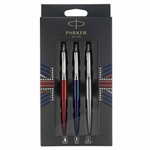 Parker Jotter London Trio Discovery Pack: Royal Blue Ballpoint Pen, Red ... - £15.77 GBP