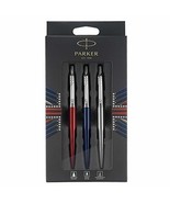 Parker Jotter London Trio Discovery Pack: Royal Blue Ballpoint Pen, Red ... - £15.56 GBP