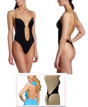 Backless Bra Full Body Shaper Thong Convertible Seamless Low Back Max Cleavage - £10.28 GBP