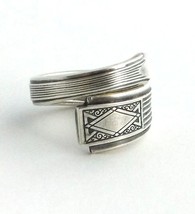 Spoon Ring Noblesse 1930 Bypass Art Deco Demitasse Size 4 5 6 Silverware Jewelry - £14.35 GBP