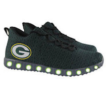 Green Bay Packer NFL Knit Light Up Sneakers  - £47.15 GBP