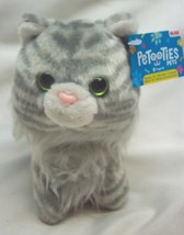 RUSS Petooties Pets SOFT INGRID GRAY FLUFFY CAT 5&quot; Plush STUFFED ANIMAL ... - £11.87 GBP