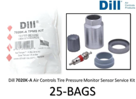 Air Controls Tire Pressure Monitor Sensor Service Kit, 25-PACK - Dill 70... - $327.76 MXN