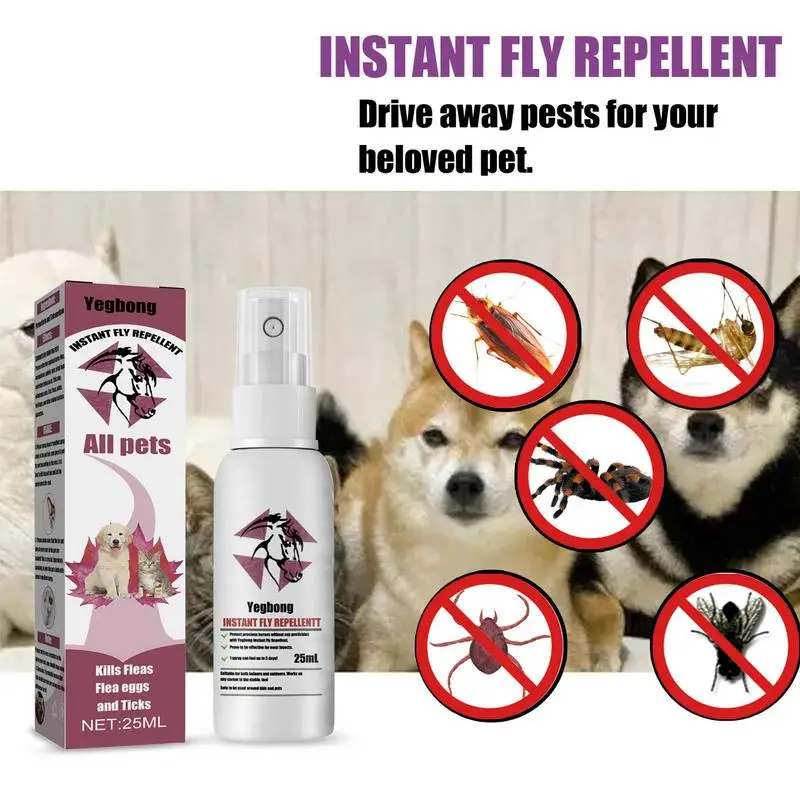 Pet Insect Repellent Spray Drive Away Fleas Lice Ticks Steriliza-tion Re... - £13.45 GBP+