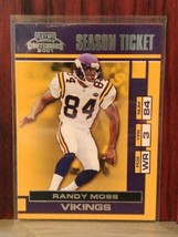 2001 Playoff Contenders Football Card #51 Randy Moss  Minnesota Vikings - £0.99 GBP