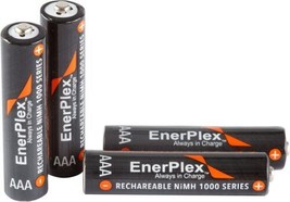 4-Pack EnerPlex Wiederaufladbar Nimh 1000 Serie Batterien AAA - £10.27 GBP