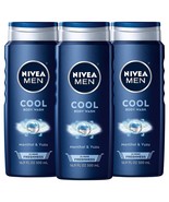 (Nivea Men Cool Body Wash With Icy Menthol 3 Pack of 16.9 Fl Oz) - £19.38 GBP
