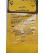 NIP MINIATURE BY CIR-KIT CONCEPTS CK1003 WALL OUTLET DOUBLE - $2.73 CAD
