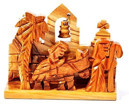 Crib Nativity Model 1302 Made in Olivewood From Bethlehem - £10.91 GBP