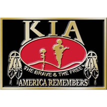 The Brave &amp; The Free America Remembers Belt Buckle with Feathers, 3.125&quot; - £14.94 GBP
