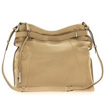 Cromia Italia Made Camel Beige Leather Large Carryall Crossbody Shoulder... - $321.75