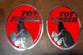 Lot os 2 Vintage TOT FINDER Fire Rescue Program Window Decal Sticker 1972 - £11.19 GBP