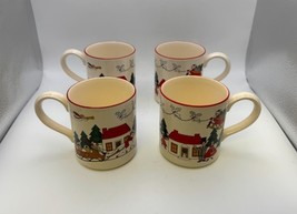 Set of 4 Mason&#39;s CHRISTMAS VILLAGE Mugs Made in England - $159.99
