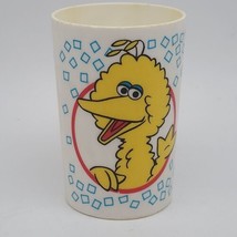 Vintage 1989 Sesame Street Big Bird Plastic Cup Jim Henson Muppets Peter... - $7.34