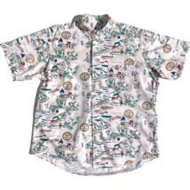 English Sports Shop Bermuda Men XL button up shirt short sleeve golf courses - £16.01 GBP