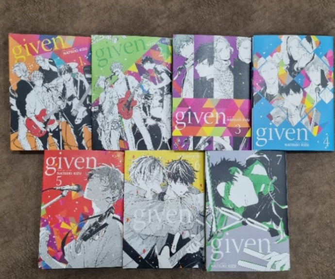Primary image for GIVEN Manga by Natsuki Kizu Volume 1-7 English Comic Book Set Express Shipping 