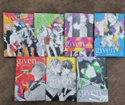 GIVEN Manga by Natsuki Kizu Volume 1-7 English Comic Book Set Express Shipping  - £123.89 GBP