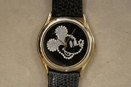 Costume Jewelry Walt Disney Rhinestone Mickey Mouse Pedre Adult Quartz Watch - £28.12 GBP