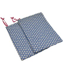 2 Vintage Dotty Smith Drawstring Quilted Bag for Shoes Lingerie - £17.37 GBP