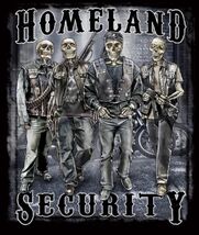 SECURITY SKELETON SOLDIERS BLACK TEE SHIRT SIZE XXL men women adult TT1 - $8.26