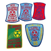 St Andrew Victoria Park Soccer Patches Lot 5 Crests 1972 73 74 Jubilee Ontario - $41.53