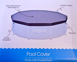 8-10 Ft Frame Pool Cover by Funsicle Pools - $16.82