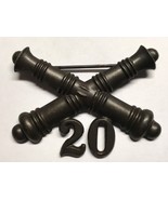 1902-1905, U.S ARMY ARTILLERY CORPS, BRONZE, 20th FIELD ARTILLERY, COLLA... - $653.32 MXN