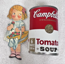 Vintage 80's Merrimack Figural Campbells Soup Girl Eyes Move Mechanical ... - $6.44