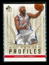 2008-09 Upper Deck Sp Authentic Basketball Card AP-32 Baron Davis Clippers - £3.34 GBP