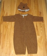 Vintage 2000 Baby Gap Brannan Brown Teddy Bear Halloween Costume 2 Pc Toddler 2T - £39.68 GBP