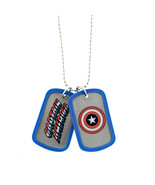 Captain America Shield Double-Sided Dog Tags Multi-Color - £14.05 GBP